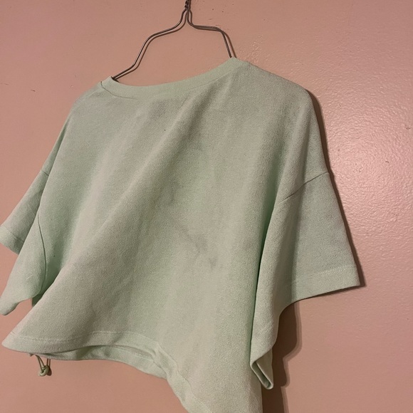 princess polly mesh see through top lime green size 8 - Picture 3 of 5